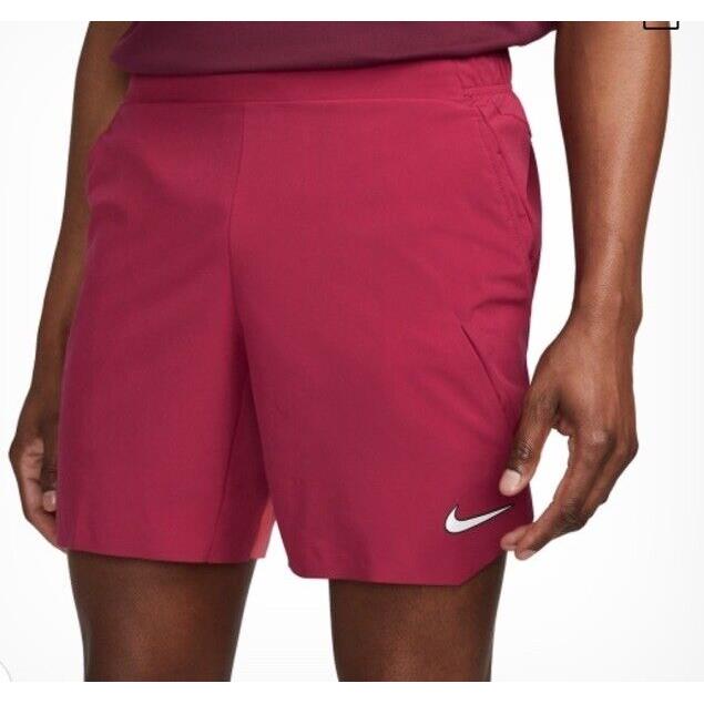 Nike Men S Nikecourt Adv Slam 7 Tennis Shorts Red Emberglow DX5529 US Open 23