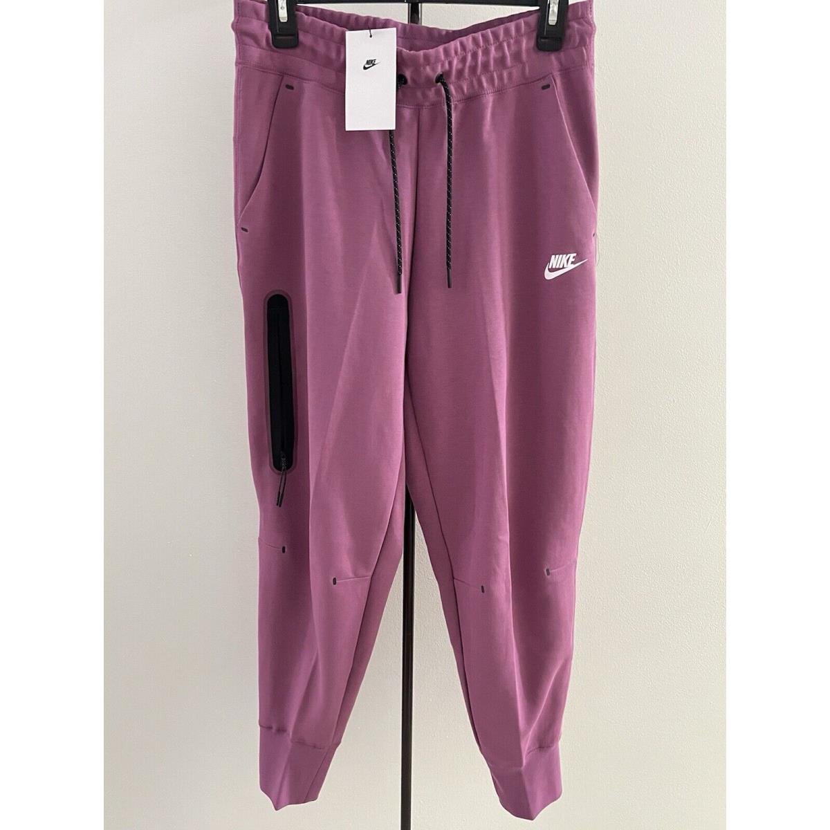 Nike Sportswear Tech Fleece Jogger Pants Womens Medium Purple CW4292-507