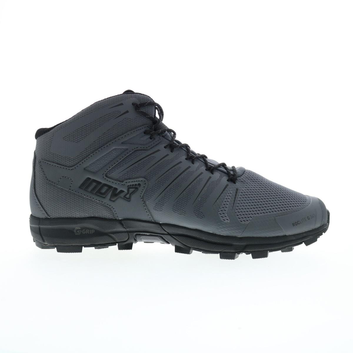 Inov-8 Roclite G 345 001016-GYBK Mens Gray Mesh Lace Up Hiking Boots 11.5 - Gray