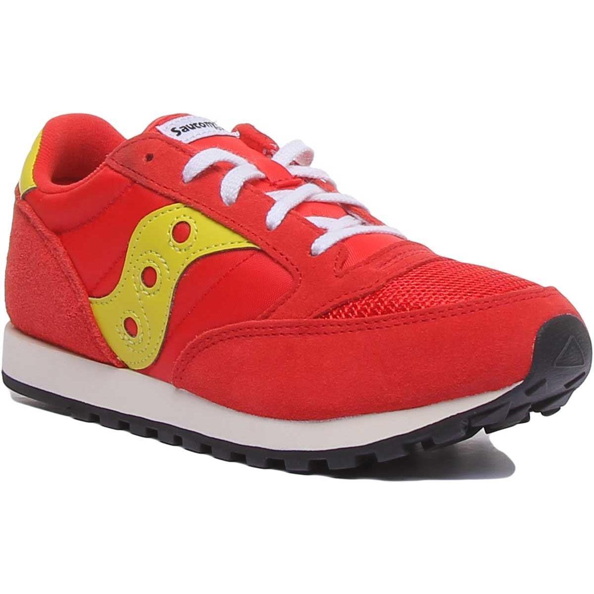 Saucony Jazz Origianal Vintage Womens Trainer In Red Size US 4 - 12 - RED