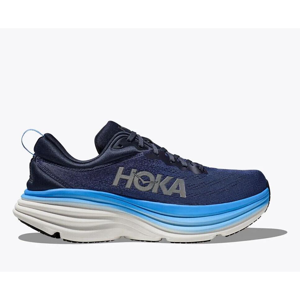 Hoka Bondi 8 Ocean Blue Mens Size 8 D 1123202/OSAA Mesh