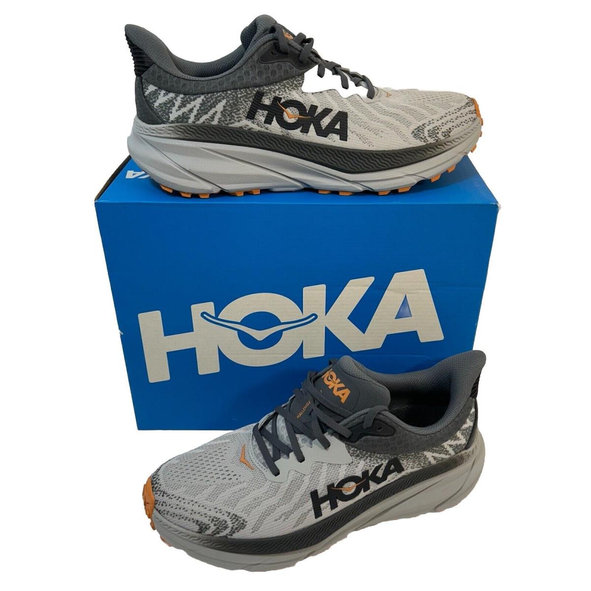 Hoka One One Challenger Atr 7 Men 10.5 Trail Road Sneakers Shoes Gray