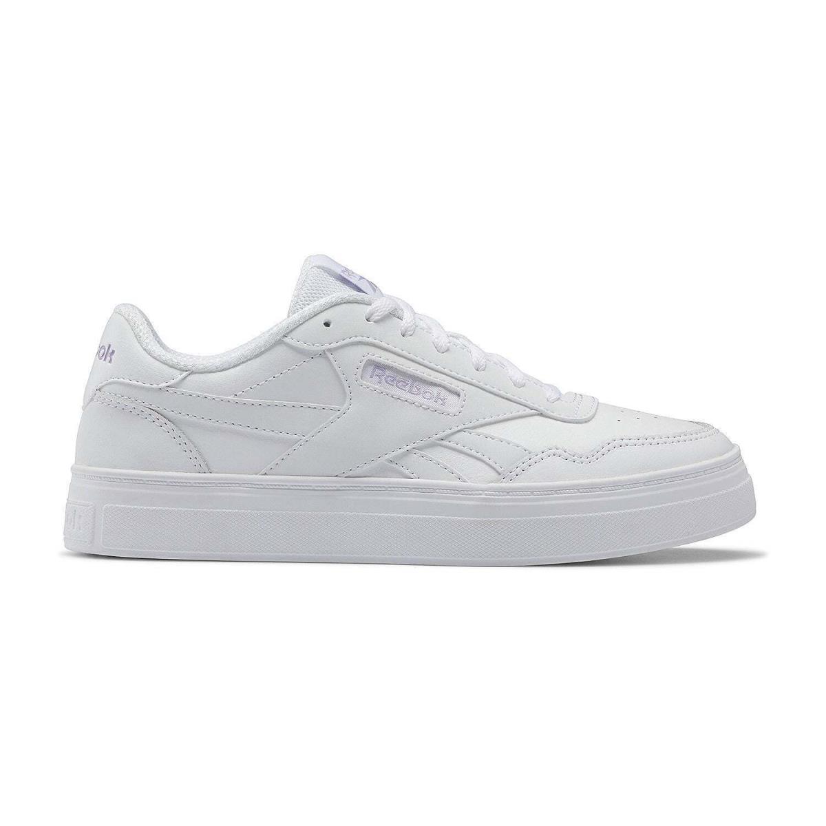 100063227/HR1503 Womens Reebok Court Advance Bold - Ftwwht/Puroas/Ftwwht