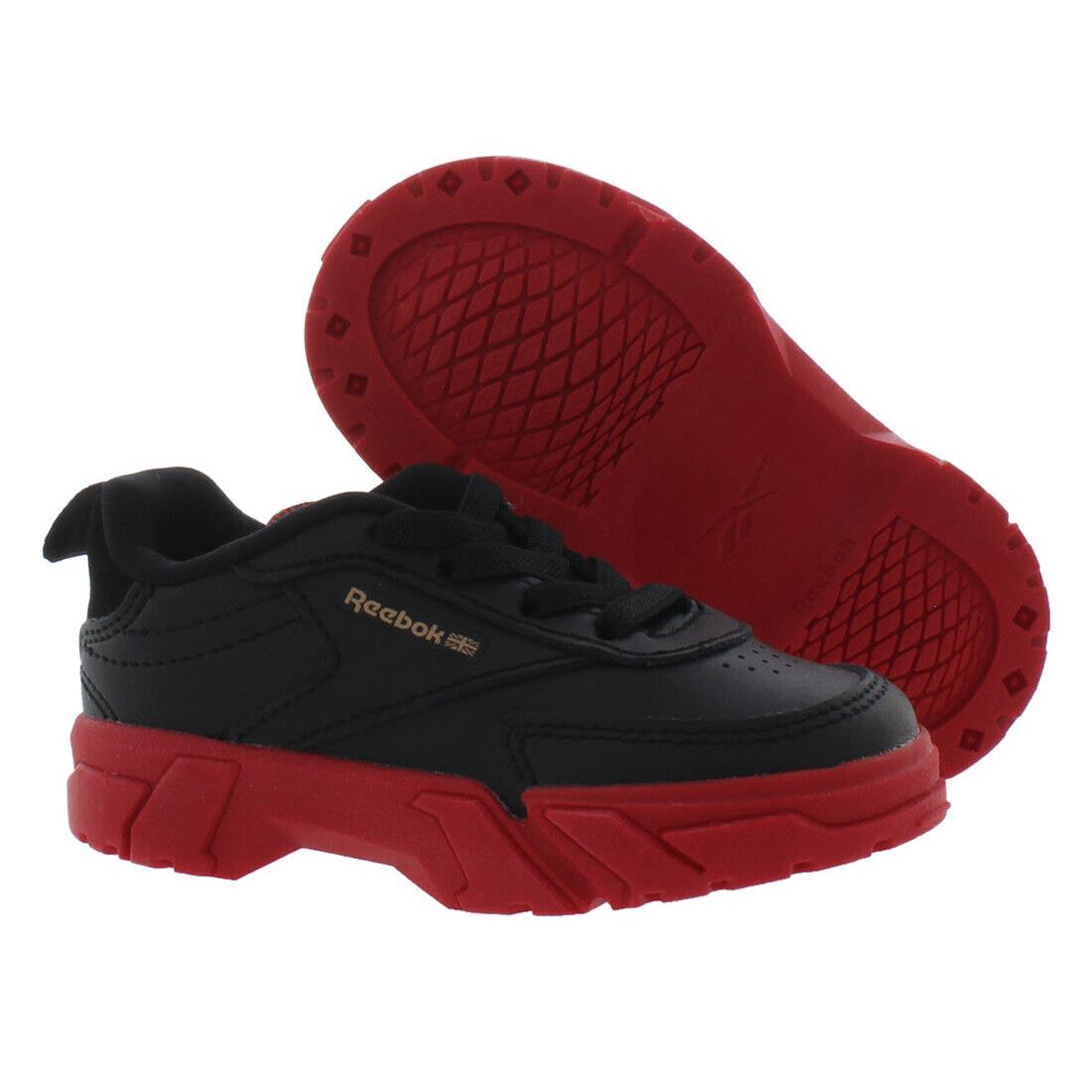 Reebok Club C Cardi Baby Boys Shoes Size 5 Color: Black/red - Black/Red, Main: Black