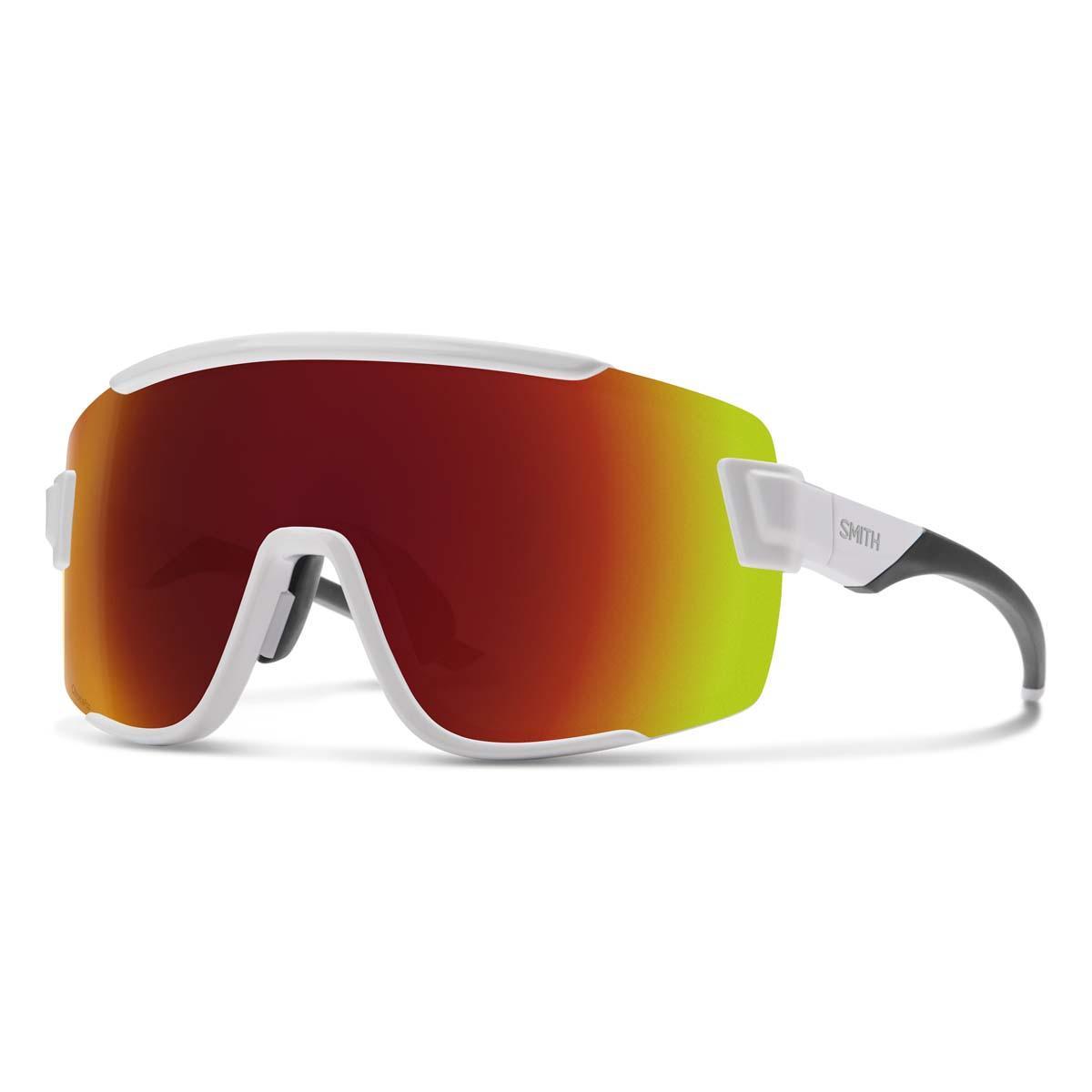 Smith Wildcat Sunglasses White with ChromaPop Red Mirror Lens