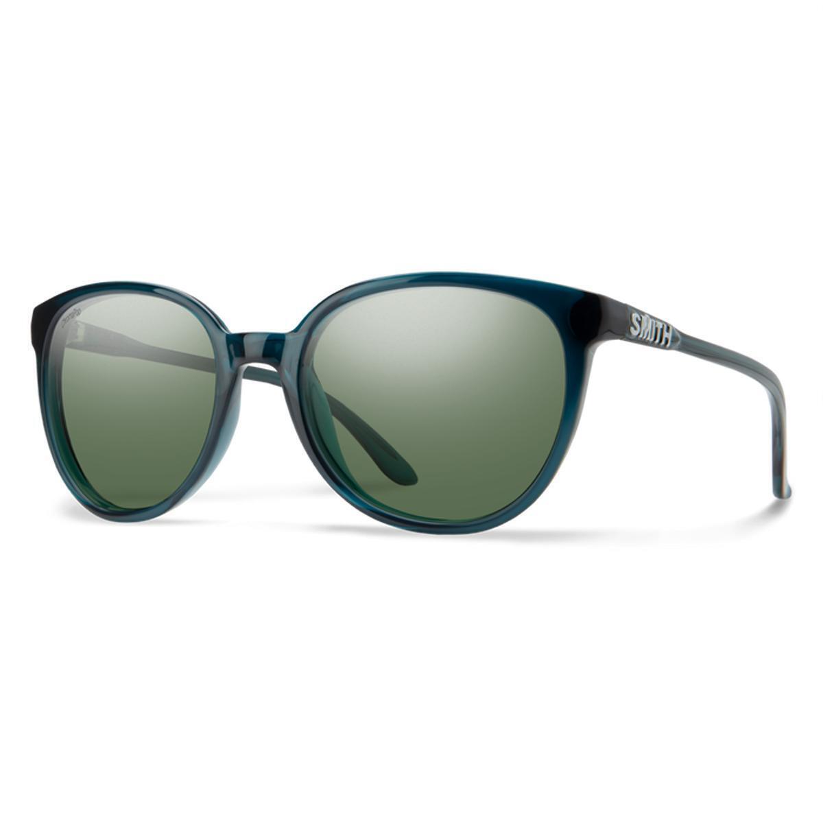 Smith Cheetah Sunglasses 2024 Pacific Crystal w/ ChromaPop Polarized Gray Green