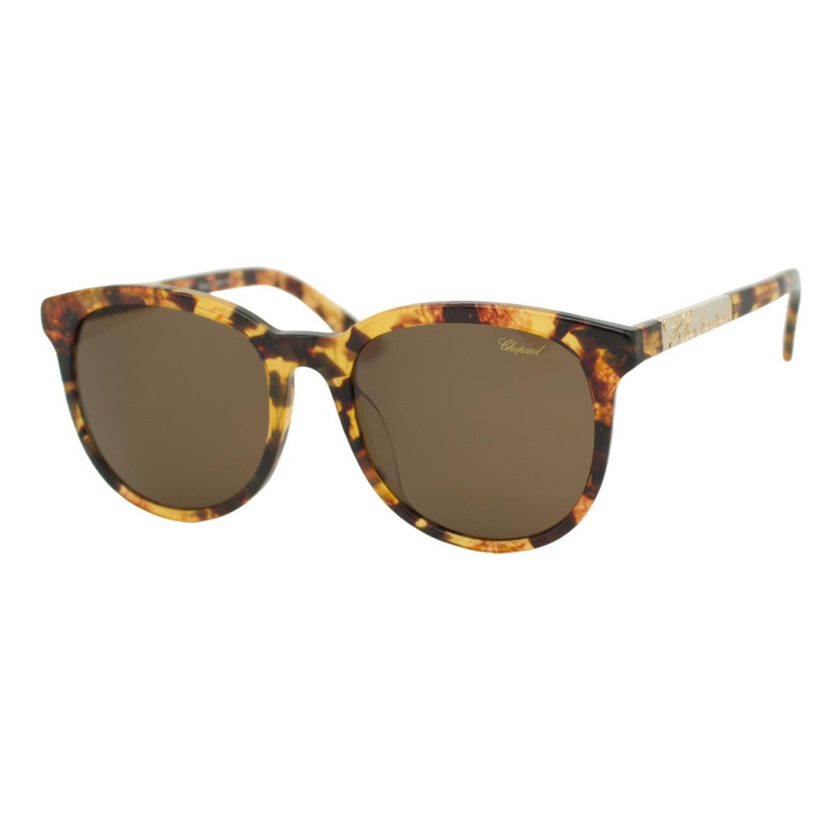 Chopard SCH171G 0AHR Brown Havana Rectangular Women`s Sunglasses 54-17-140