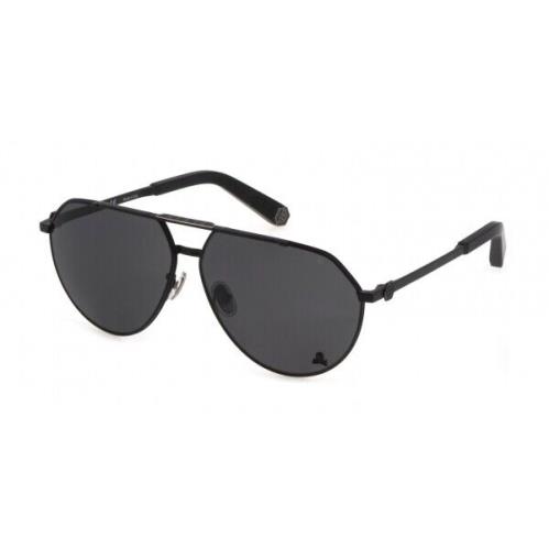 Philipp Plein SPP007M-531P Total Semi Matt Black Sunglasses