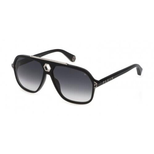 Philipp Plein SPP004M-0700 Shiny Black Sunglasses