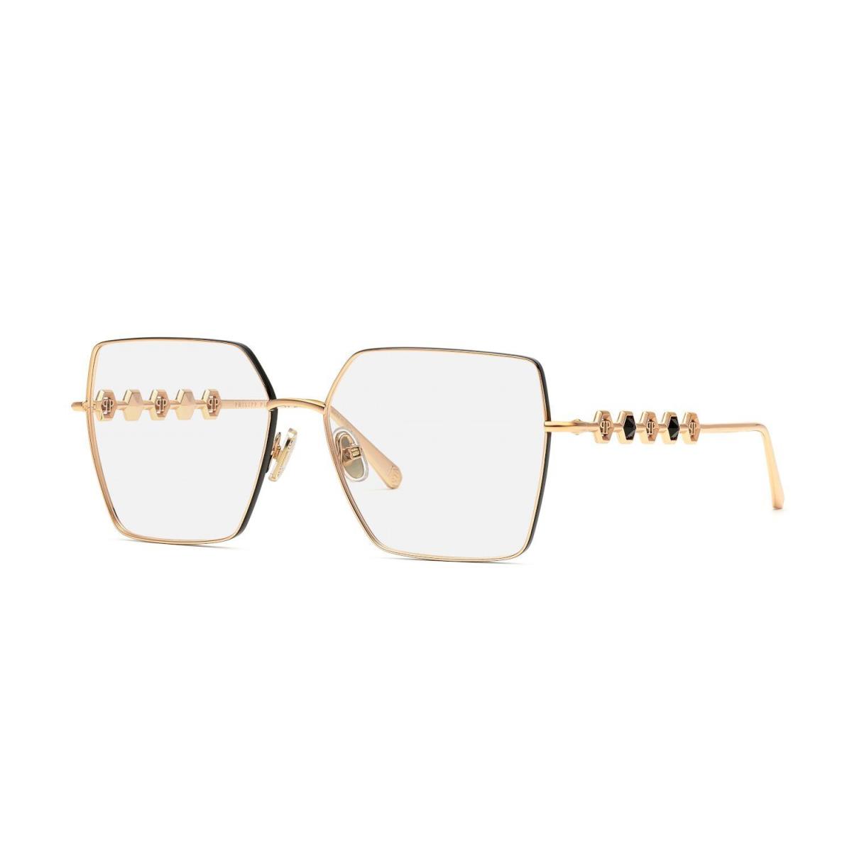 Philipp Plein VPP071S-02AM Shiny Copper Gold Eyeglasses