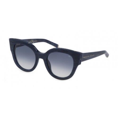 Philipp Plein SPP026S-0B35 Marbled Blue Sunglasses