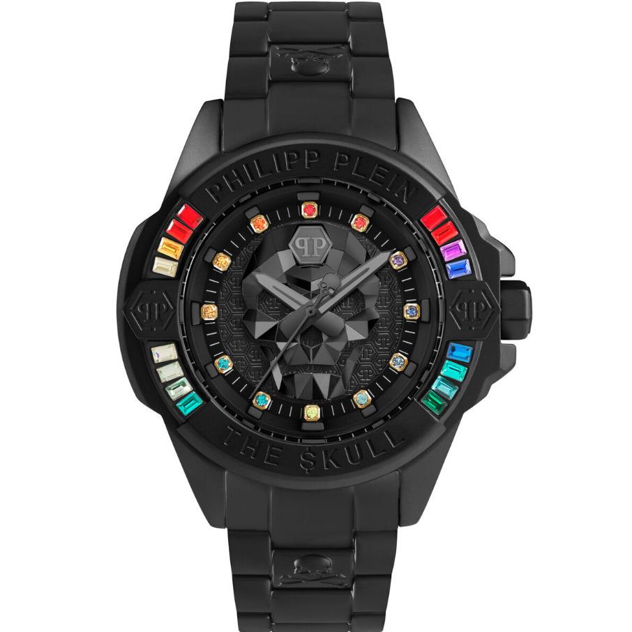 Philipp Plein The $kull Multicolor Stones Black Men s Watch PWNAA0522