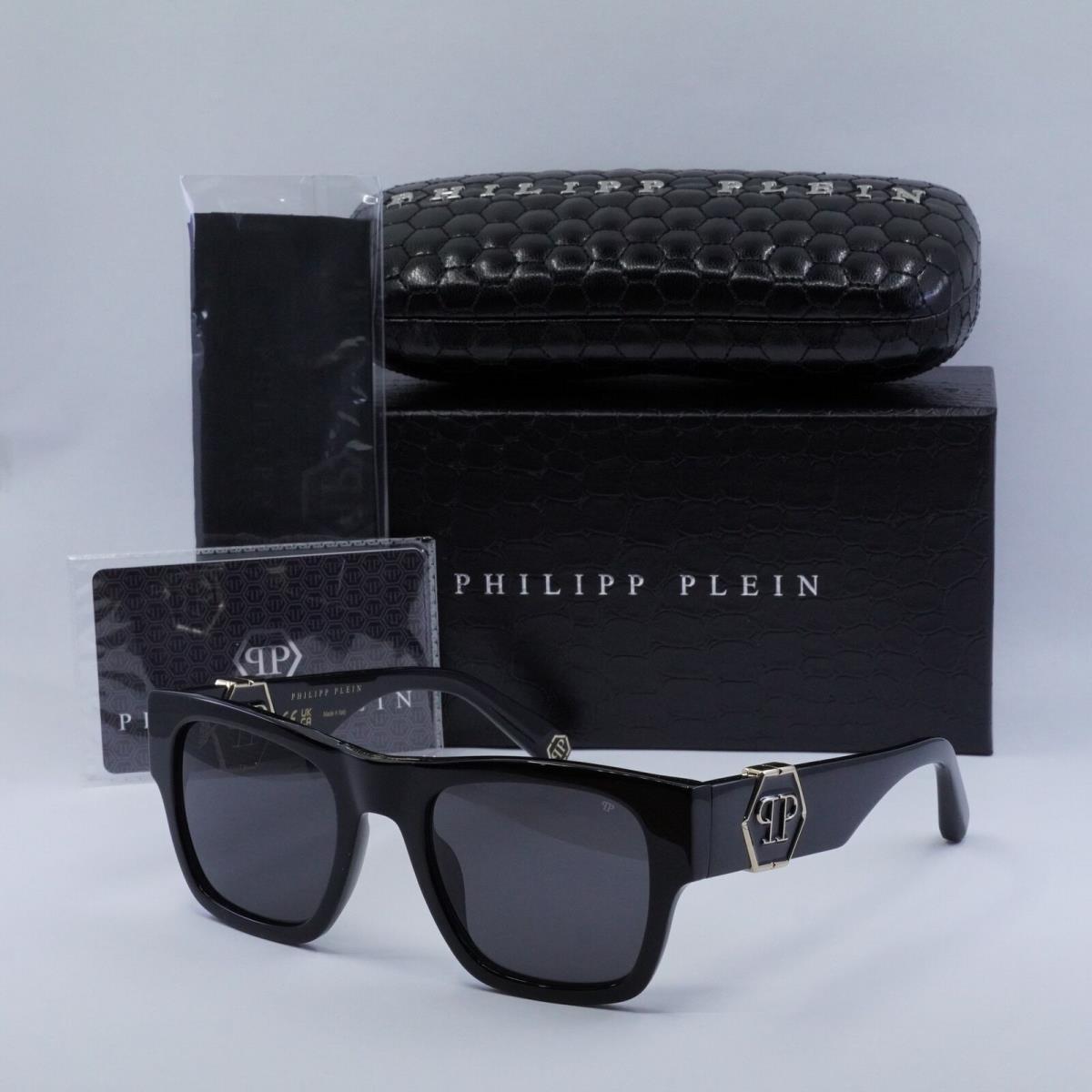 Philipp Plein SPP042M 700F Shiny Black/smoke 54-23-145 Sunglasses