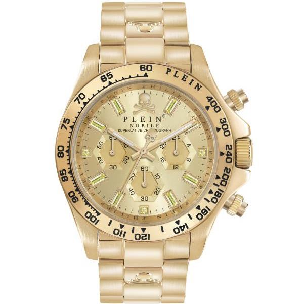 Philipp Plein Nobile Chronograph Gold Ion-plated Men s Watch PWCAA1121