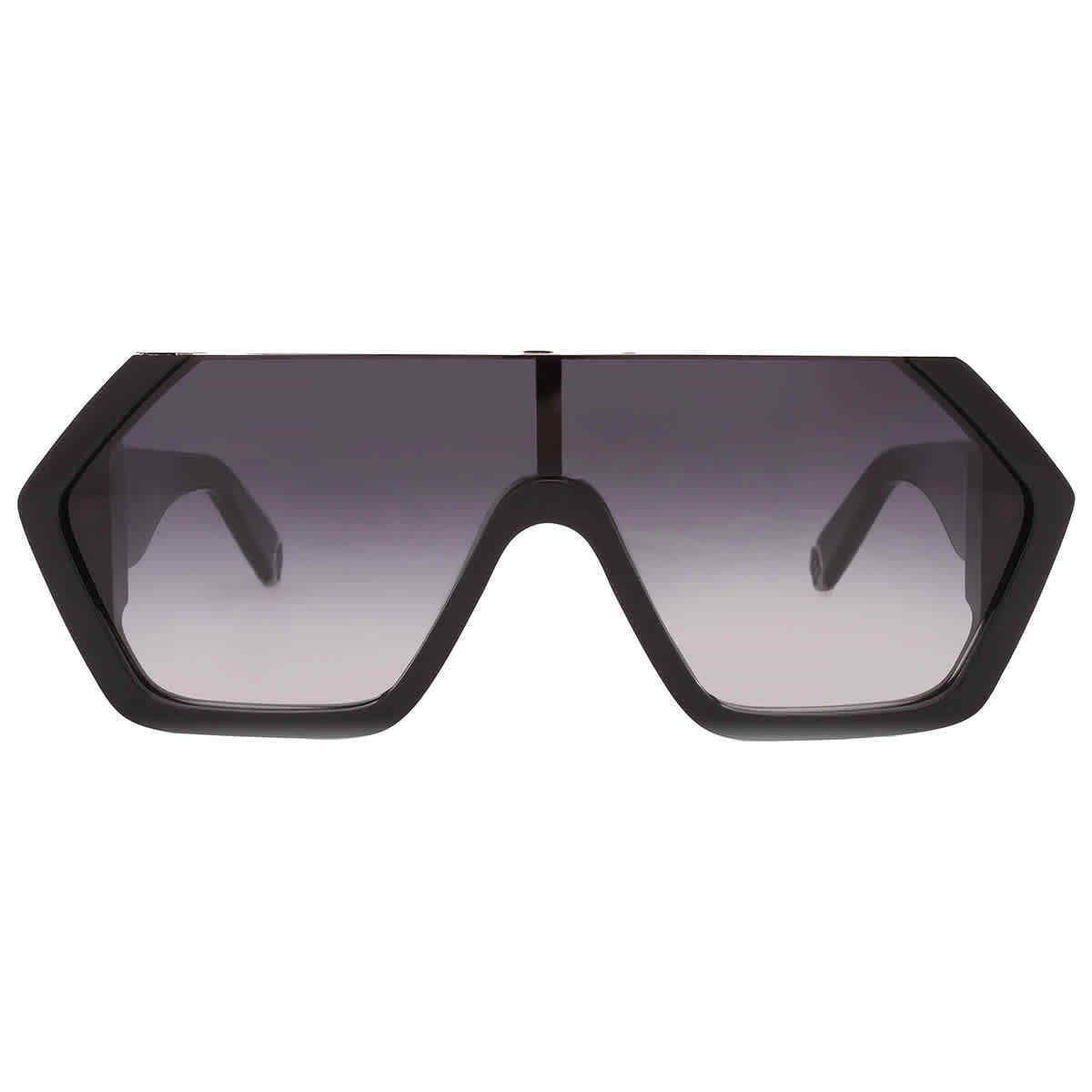 Philipp Plein Grey Gradient Shield Unisex Sunglasses SPP047 0700 99