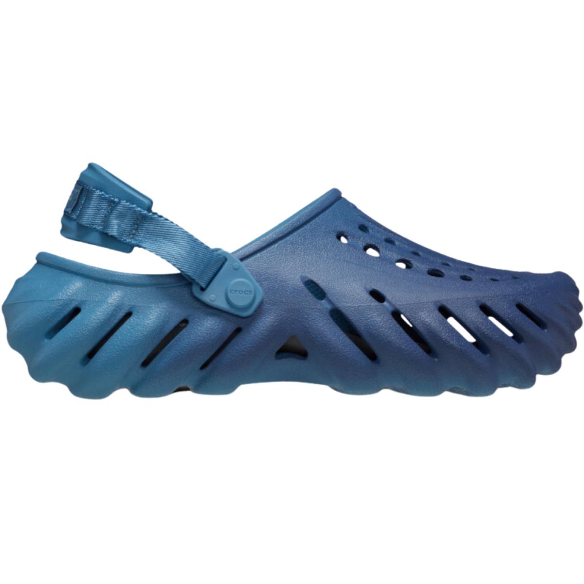 Crocs Echo Clogs Men`s Clog All Colors US Sizes 7-14 White/Blue