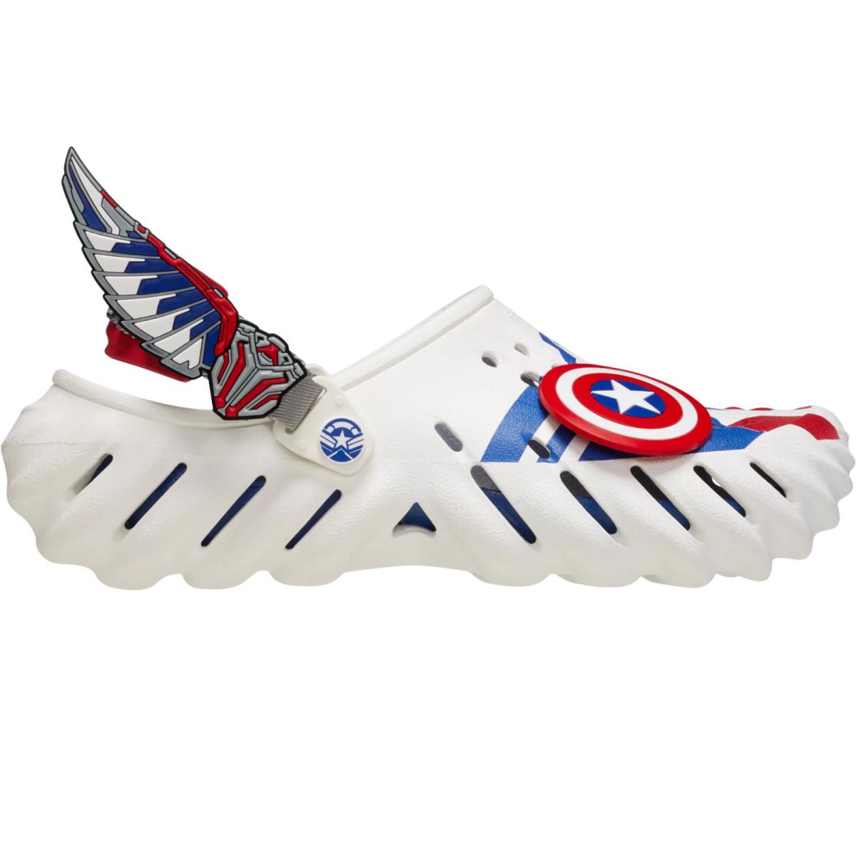 Crocs Echo Clogs Men`s Clog All Colors US Sizes 7-14 White/Captain America