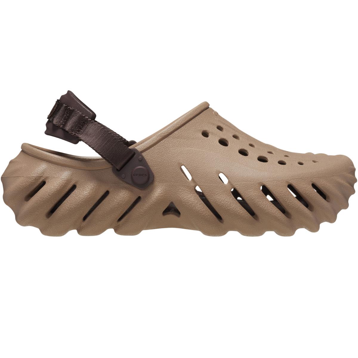 Crocs Echo Clogs Women`s Clog Shoes All Colors US Sizes 6-11 Brown/Brown/Latte