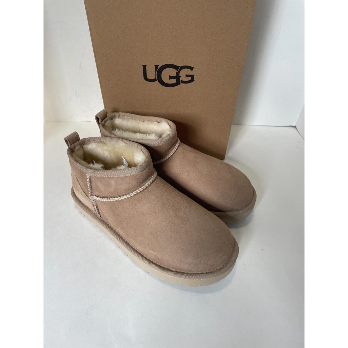 Ugg Classic Ultra Mini Sand Suede Boots