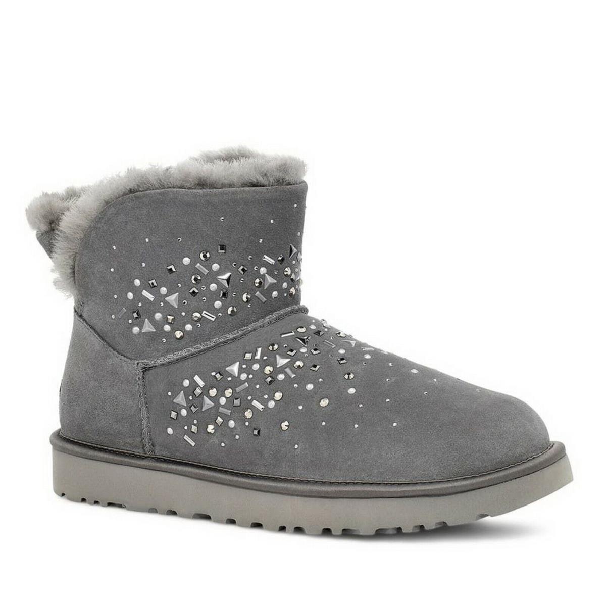 Ugg Classic Galaxy Bling Shearling Lined Mini Boot Chrc Size 6 8