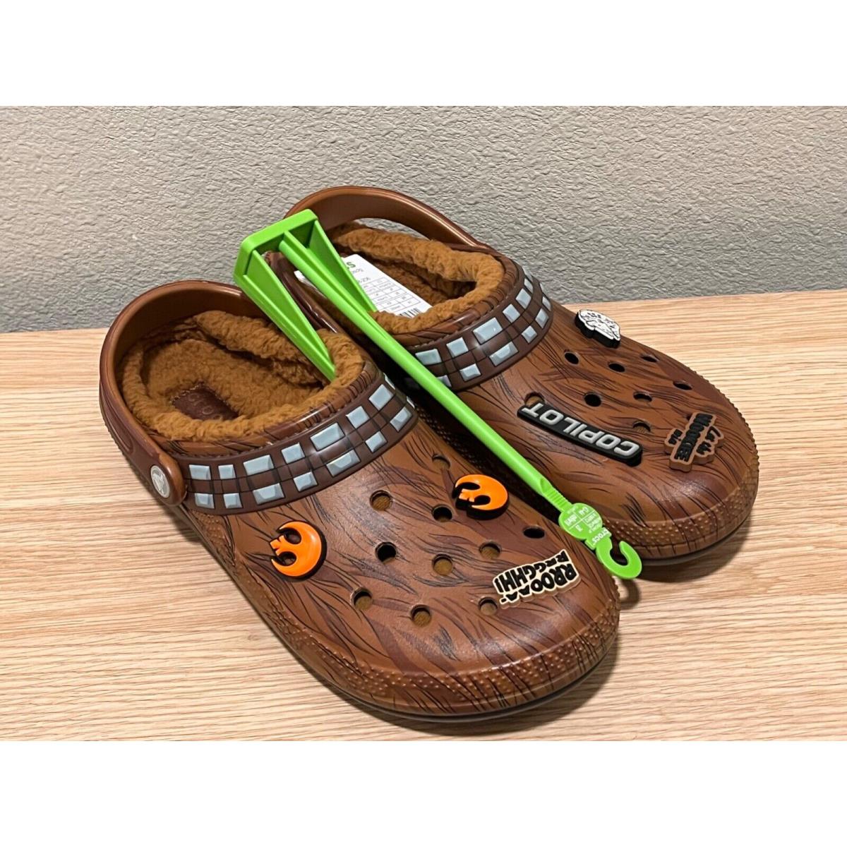 Star Wars Chewbacca Crocs Classic Lined Clog Men s 9 / Women s 11 208858-206