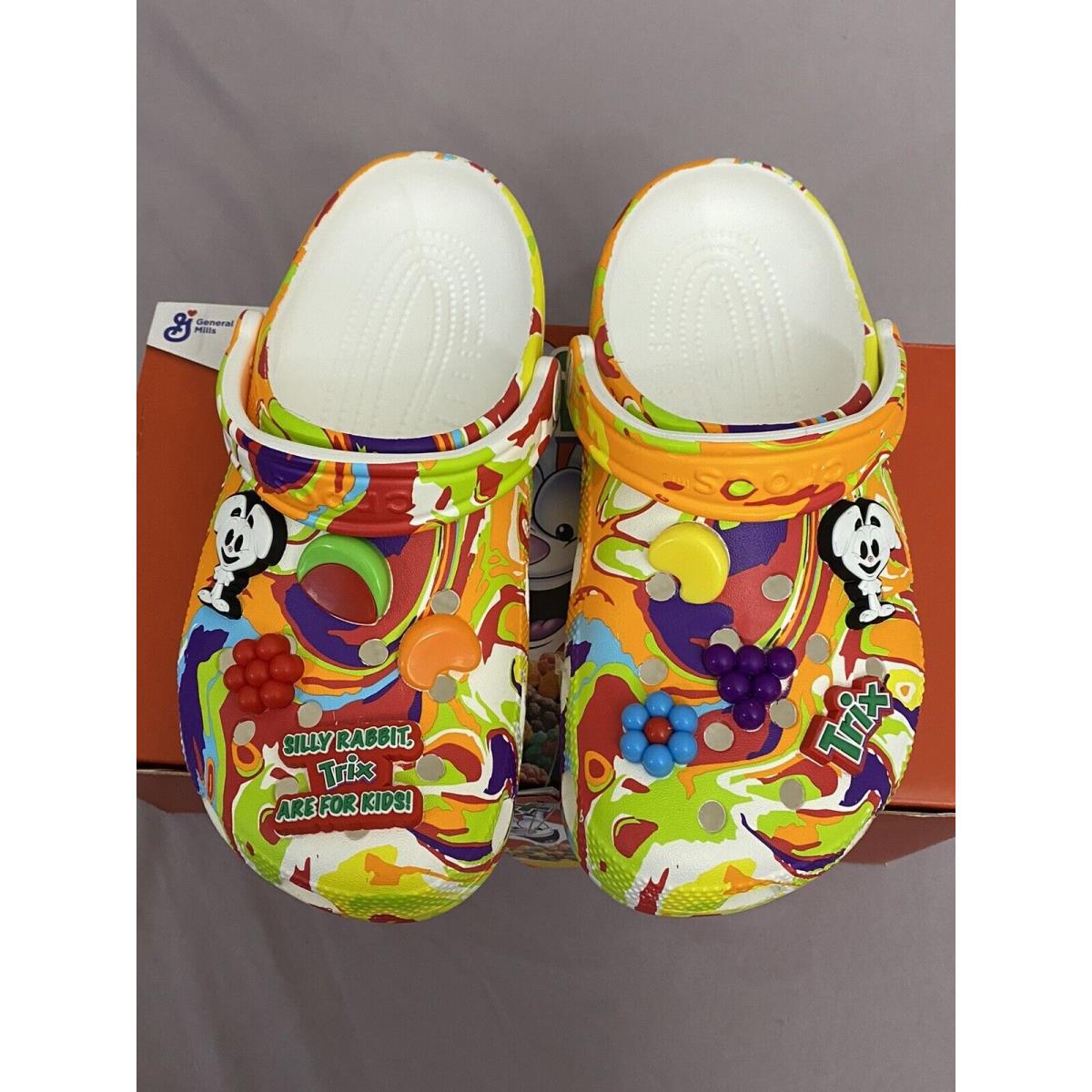 Crocs Classic Trix Cereal Clog Juniors Size 5 Special Edition Box