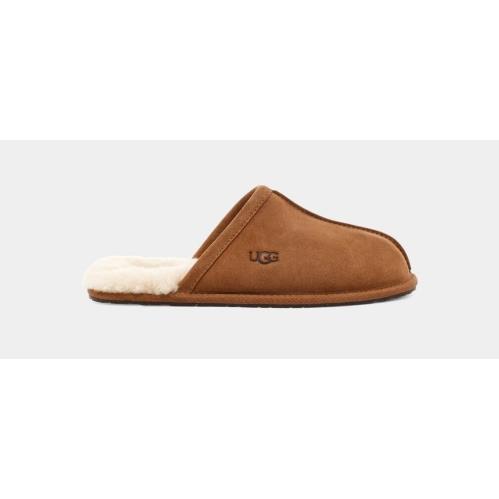 Ugg Pearle Slip ON Slippers IN Suede Chestnut Fur Lining Shoes Womens Size 5