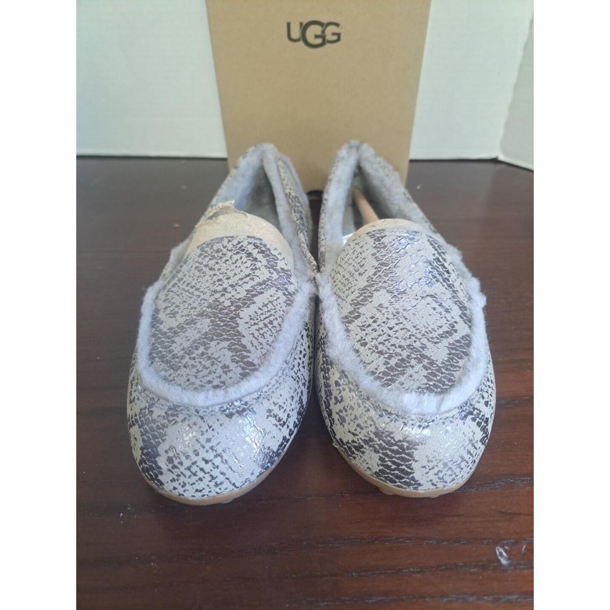 Ugg Silver Metallic Snake Print Womens Slip On Shoe Size 7.5