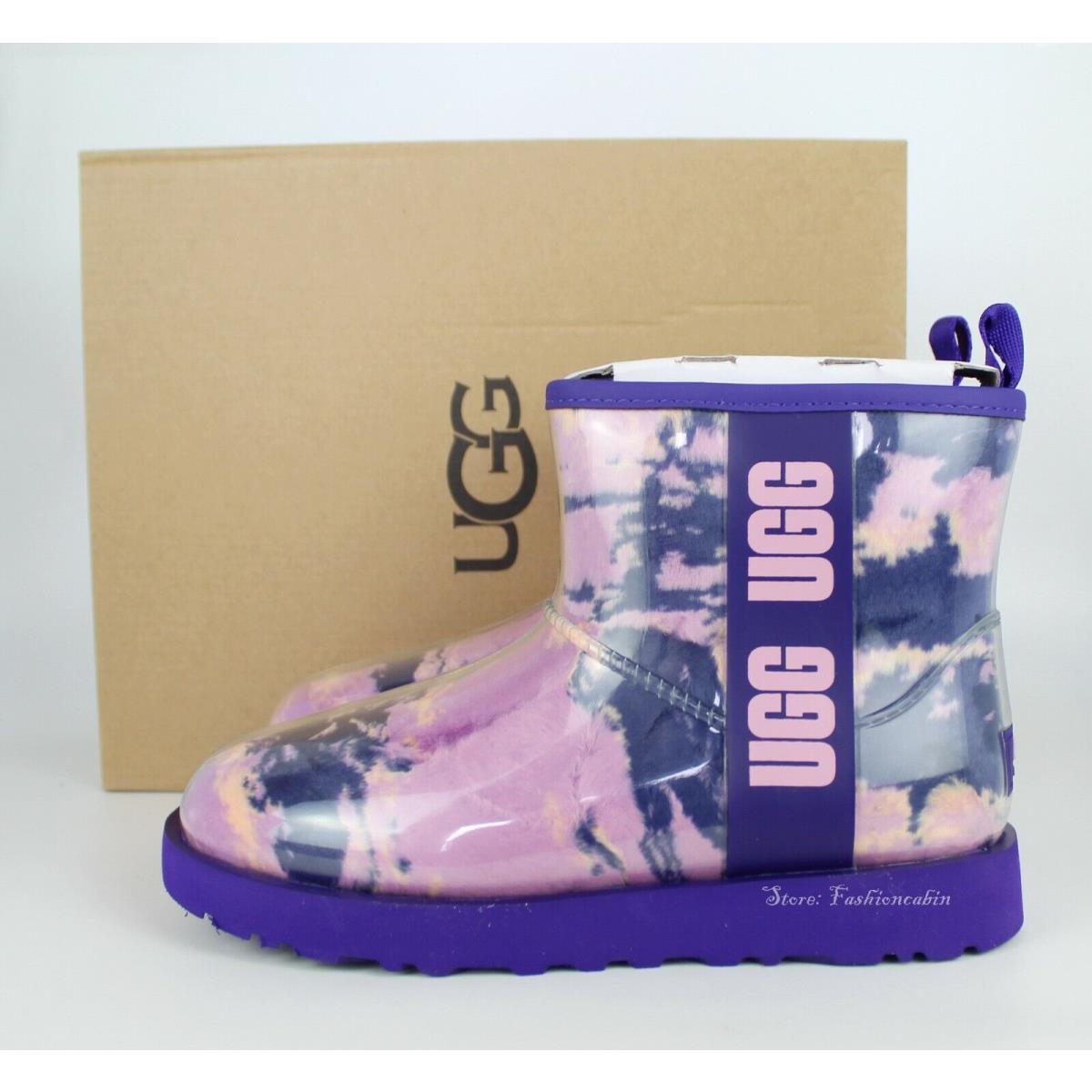 Ugg Classic Clear Mini Marble Boot Violet Night US 6