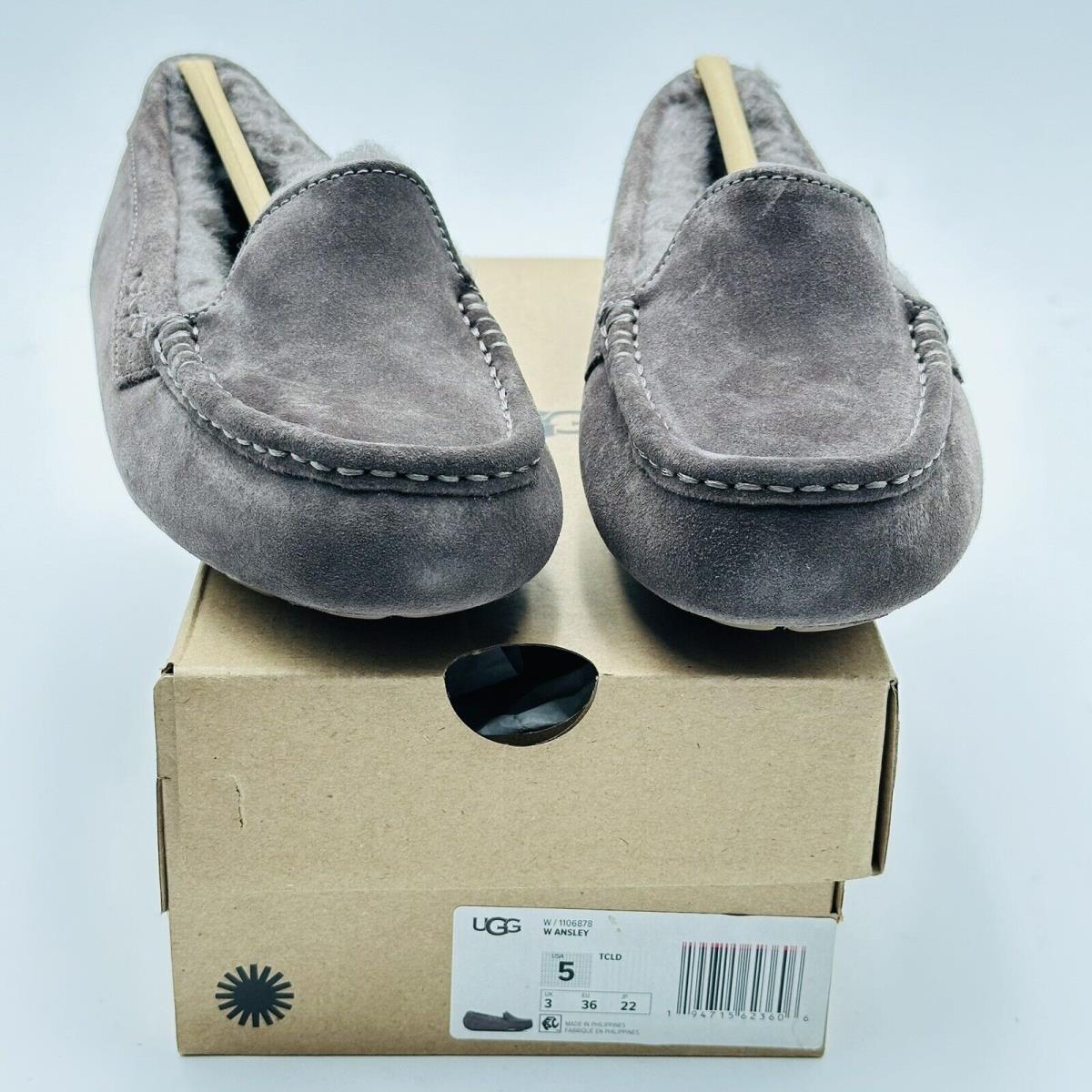 Ugg Women`s Shoes Ansley Slippers Gray 1106878 Size US 5 UK 3 EU 36