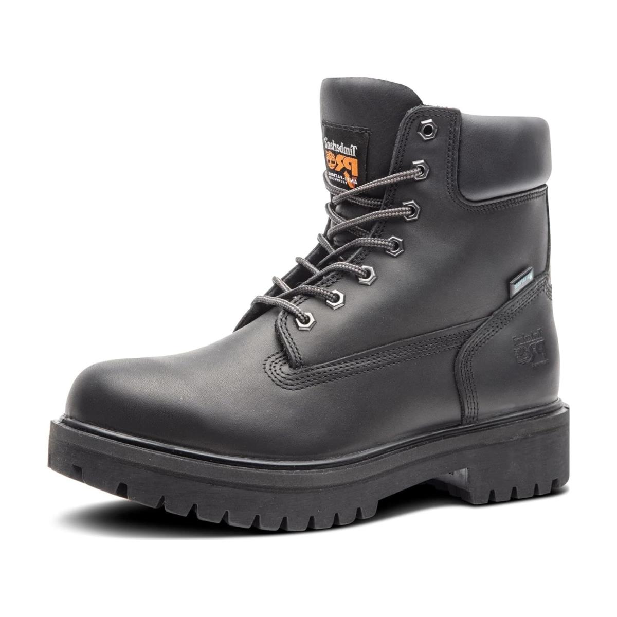 Man`s Boots Timberland Pro Direct Attach 6 Soft Toe - Black-2024 NEW