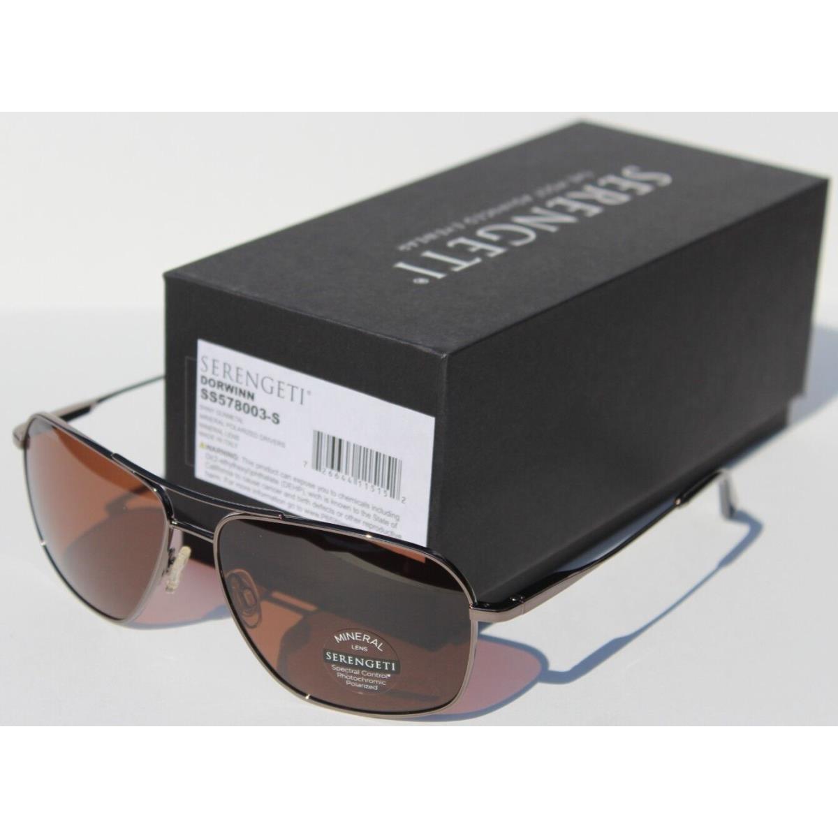 Serengeti Dorwinn Polarized Sunglasses Gunmetal/drivers SS578003-S Italy