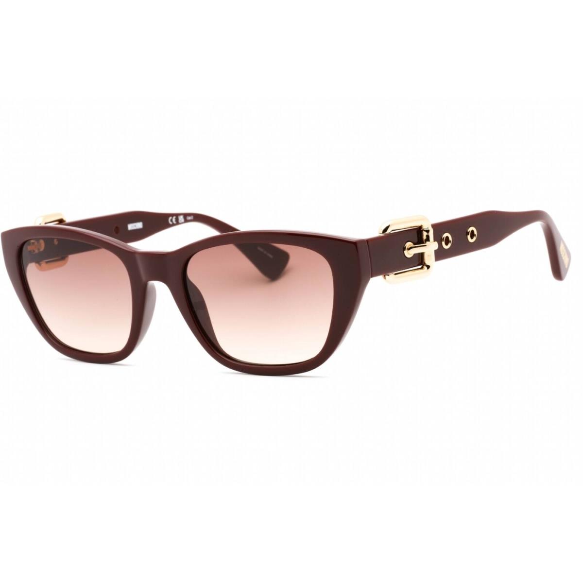 Moschino Women`s Sunglasses Burgundy Cat Eye Full Rim Frame MOS130/S 0LHF HA