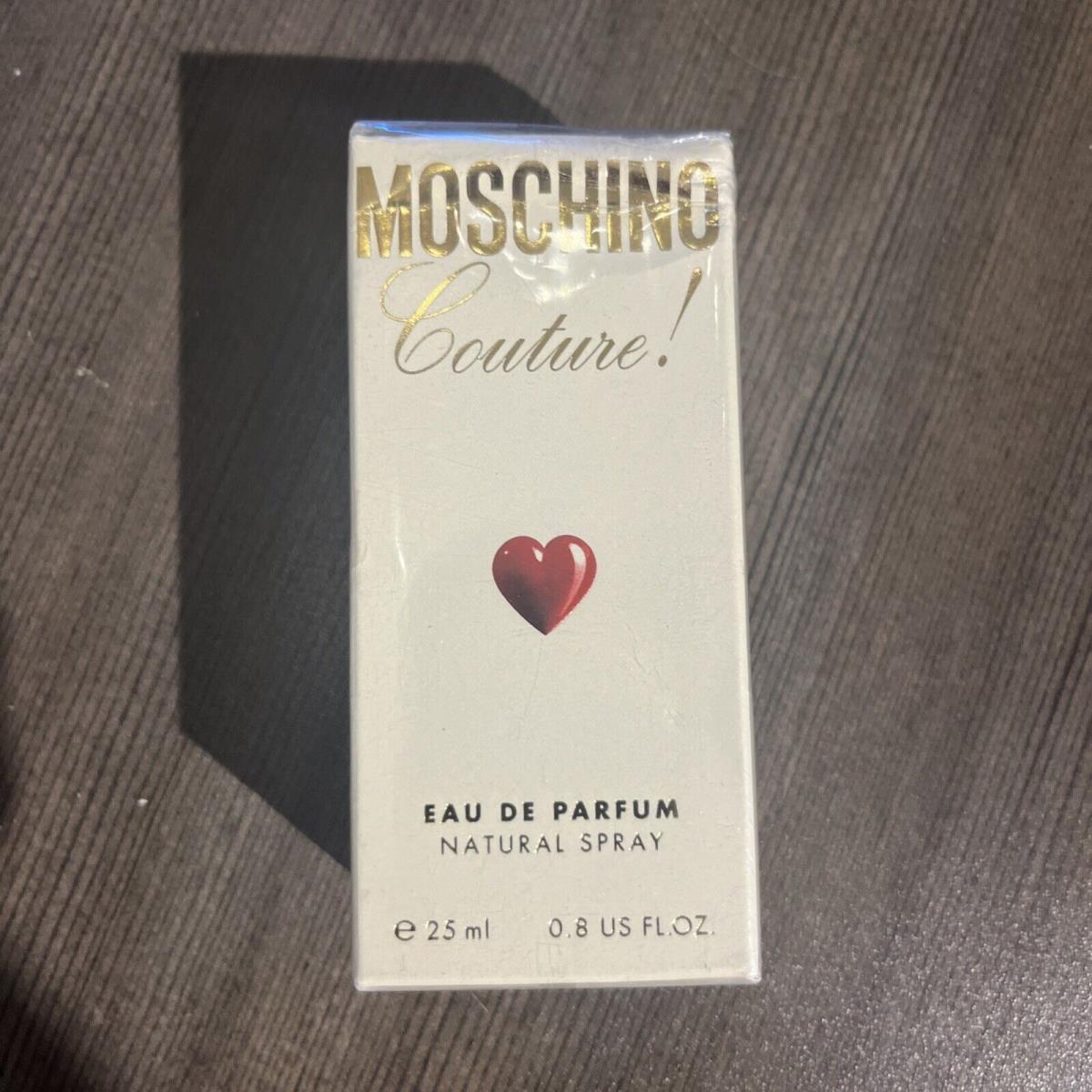 Moschino Couture 0.8 oz / 25ml Eau De Parfum Spray. Box. Htf