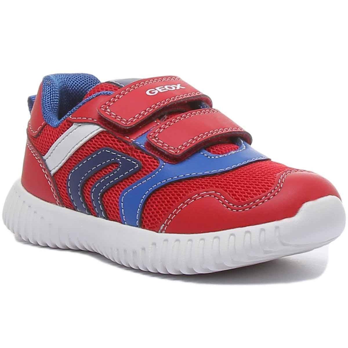 Geox B Waviness B.a 2 Strap Soft Women Sneaker In Red Size US 4 - 12