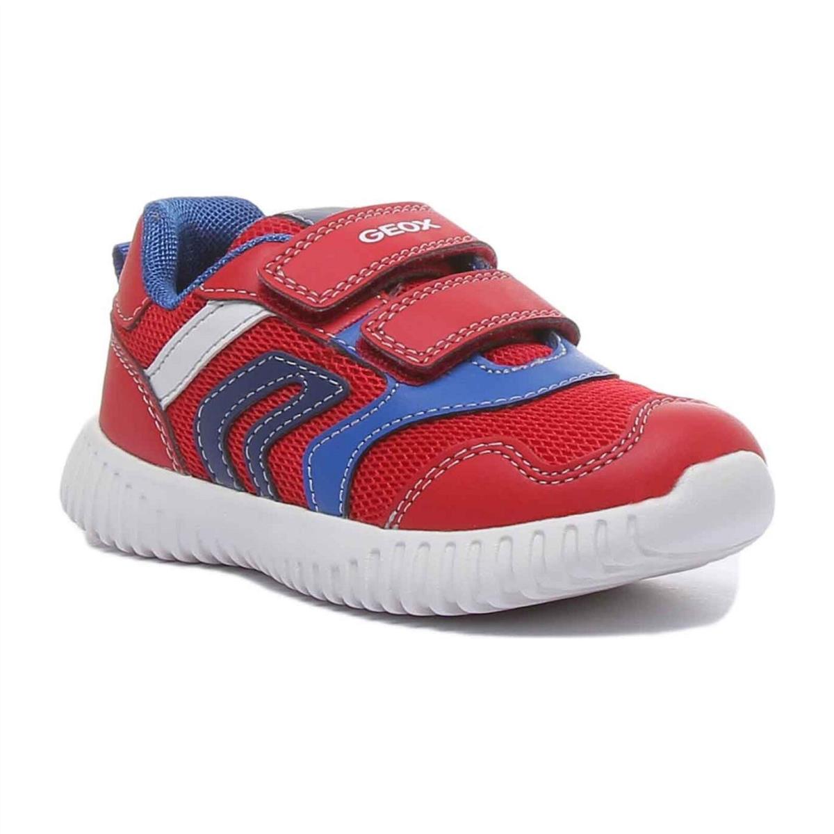 Geox B Waviness B.A2 Strap Soft Cushoining Sneakers Unisex US 5 -13