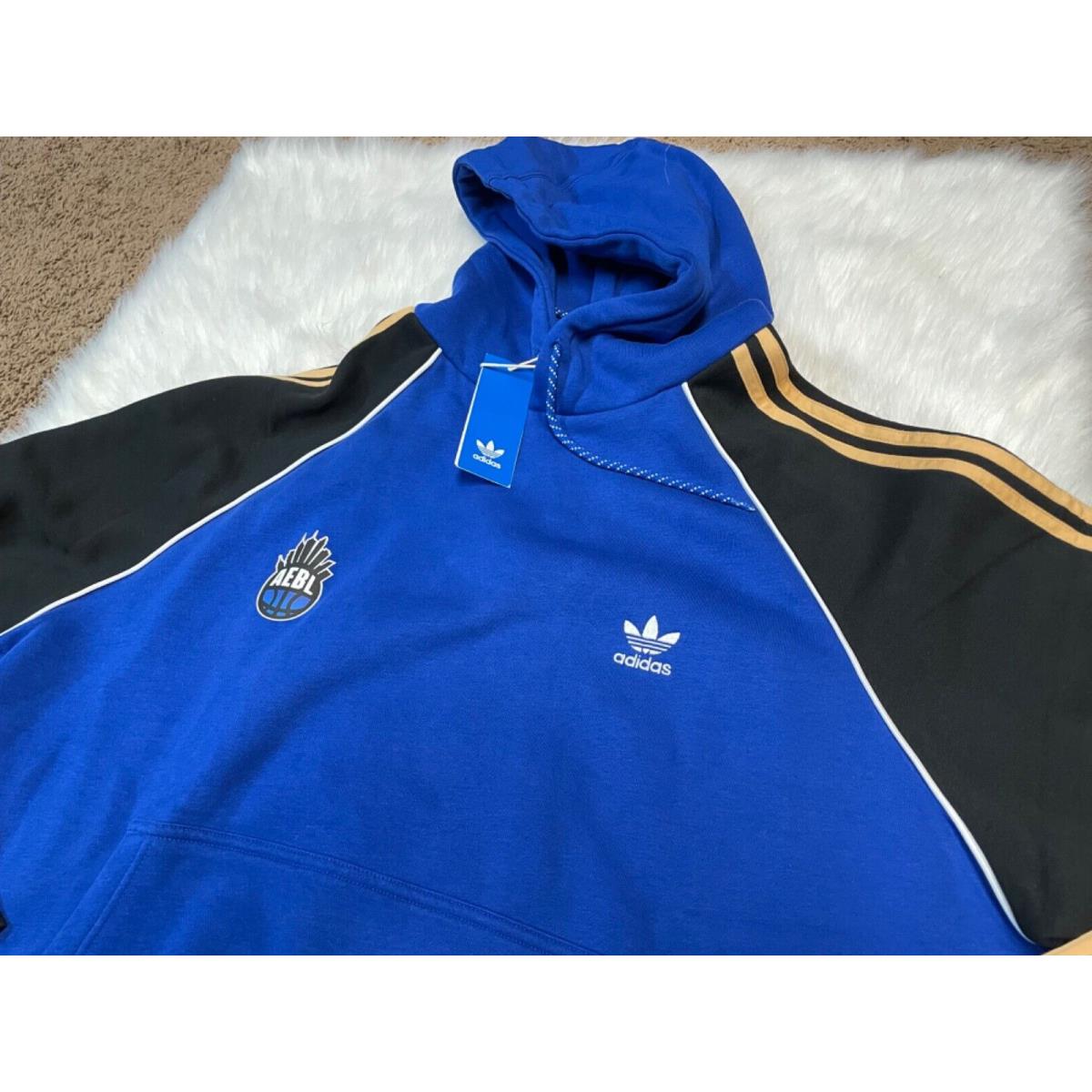 Adidas Aebl Atlanta Entertainment Basketball League Hoodie Sweatshirt Size XL