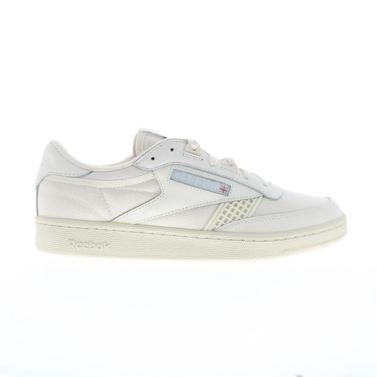 Reebok Club C 85 Vintage Mens Beige Leather Lace Up Lifestyle Sneakers Shoes