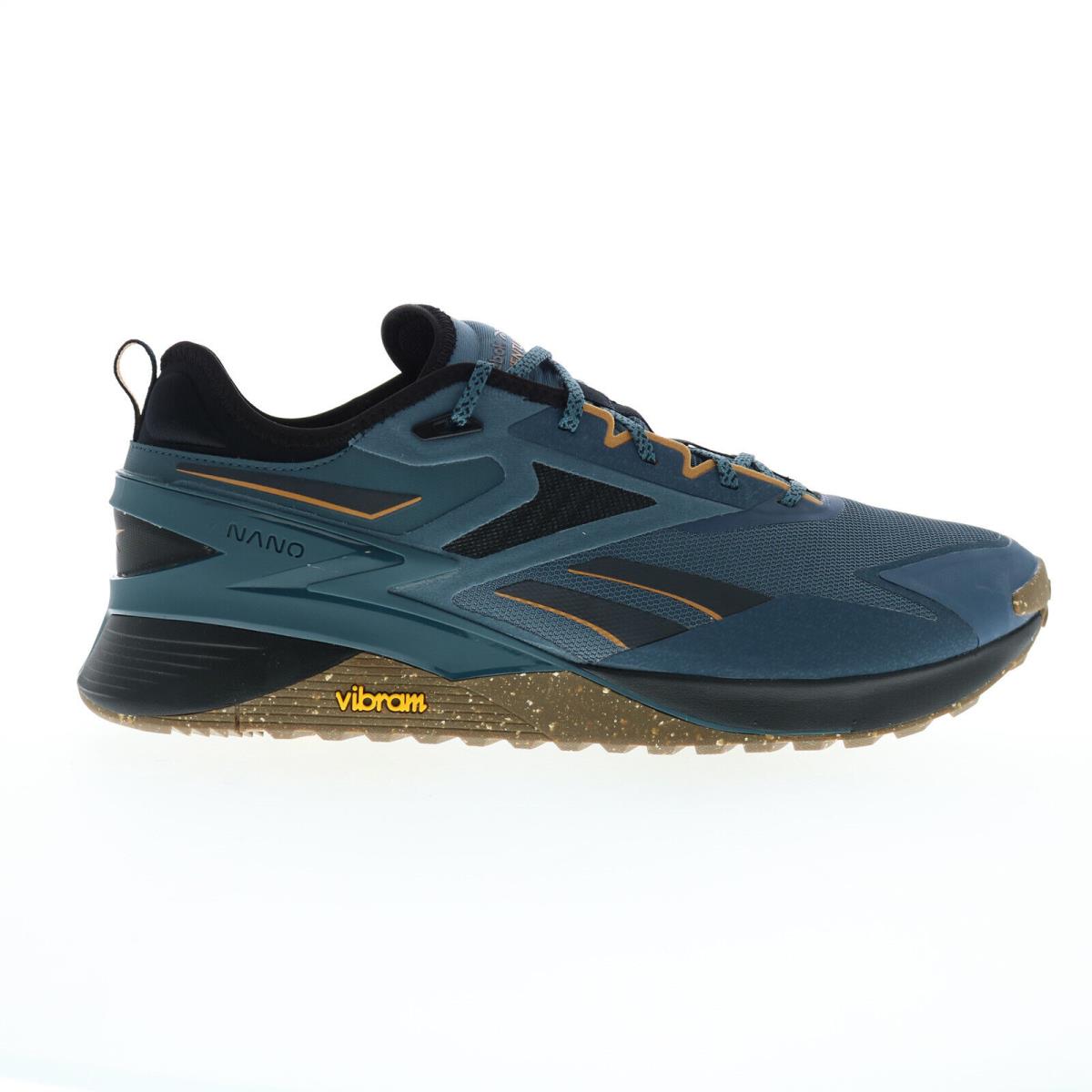 Reebok Nano X3 Adventure Mens Blue Canvas Athletic Cross Training Shoes