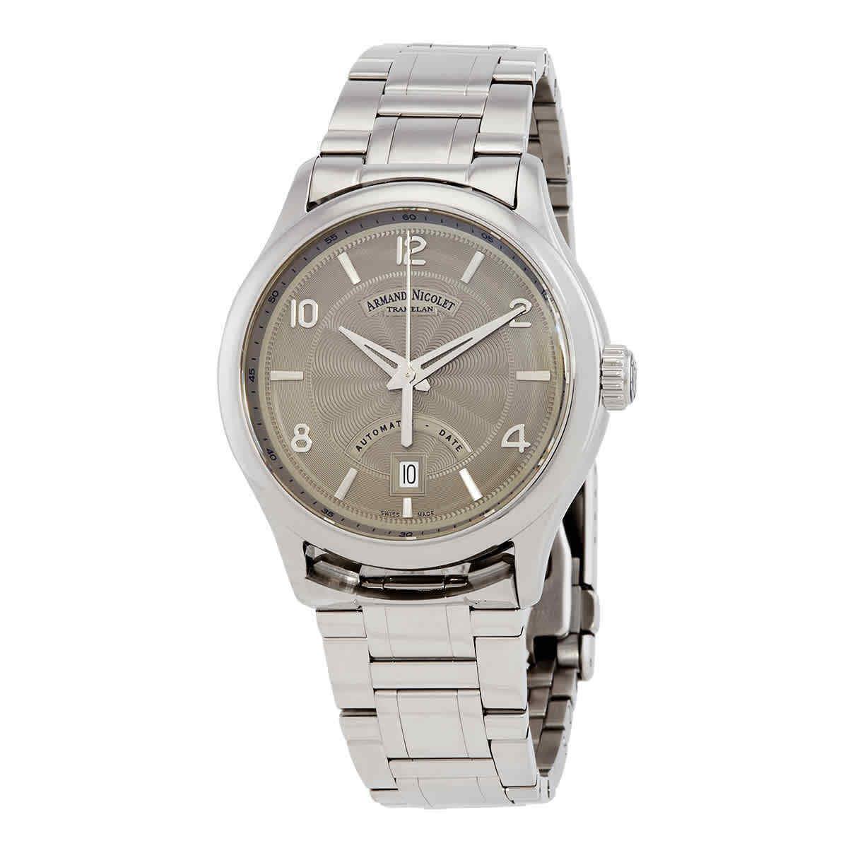 Armand Nicolet M02-4 Automatic Grey Dial Men`s Watch A840AAA-GR-M9742