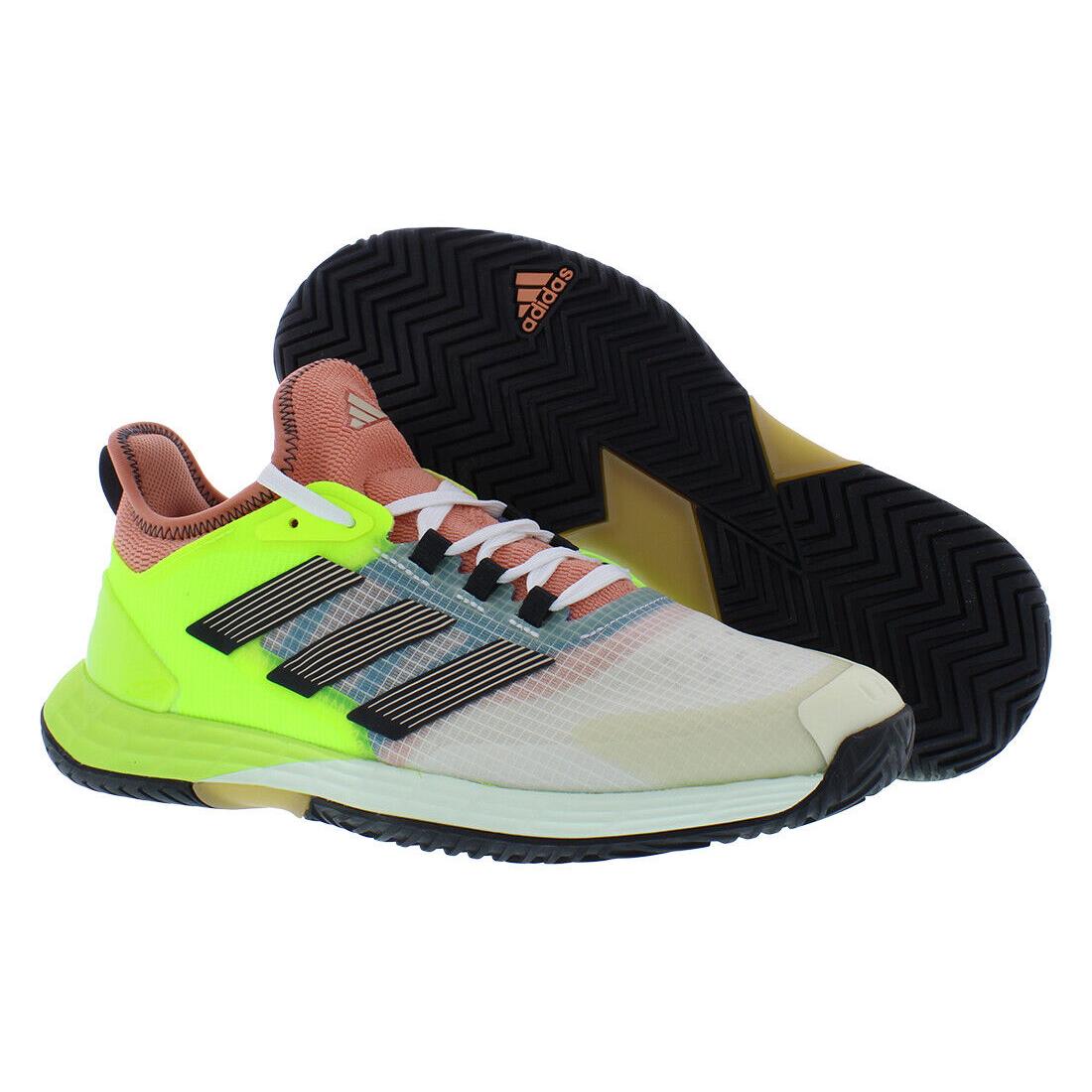 Adidas Adizero Ubersonic 4.1 Mens Shoes - Off White/Carbon/Lucid Lemon, Main: Multi-Colored