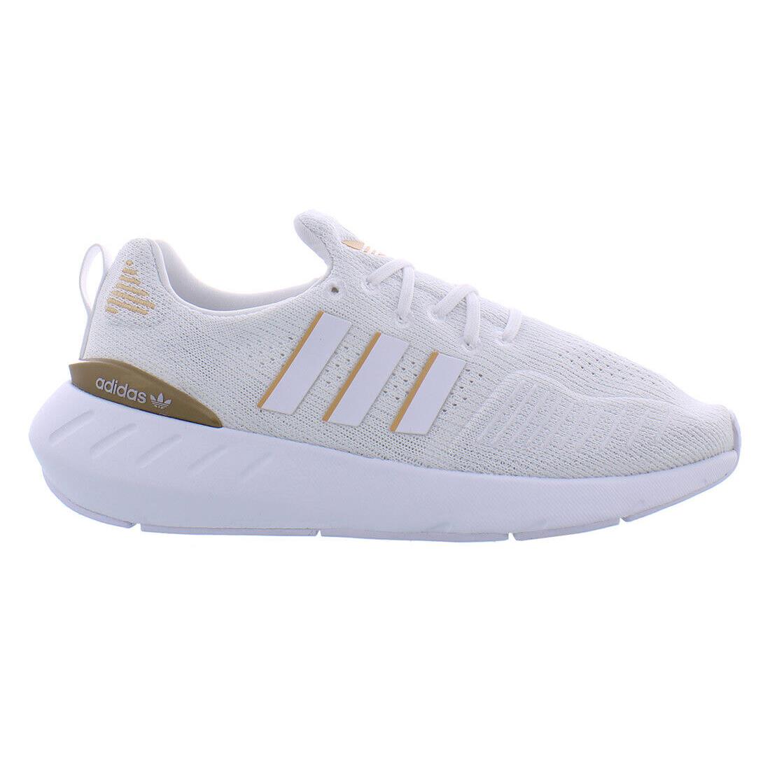 Adidas Swift Run 22 Womens Shoes - White/Bronze, Main: White