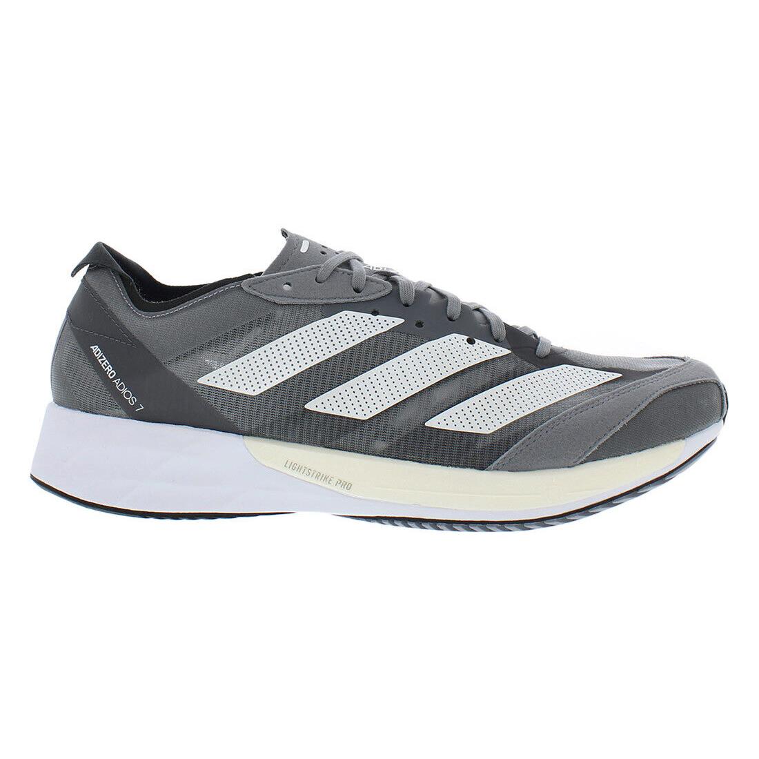 Adidas Adizero Adios 7 Mens Shoes - Grey/Silver, Main: Grey