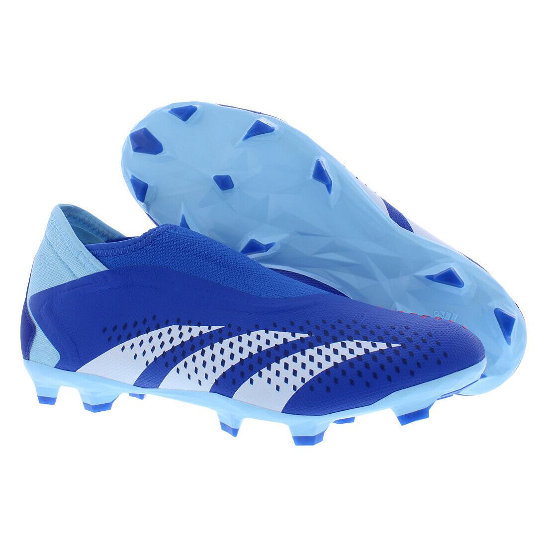 Adidas Predator Accuracy.3 Laceless FG Unisex Shoes - Bright Royal/Cloud White/Bliss Blue, Main: Blue