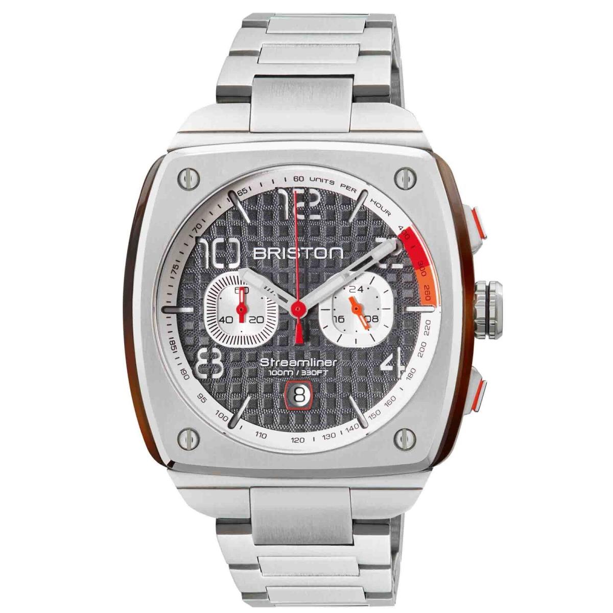 Briston Streamliner Gentleman Driver Chrono Steel Grey Watch