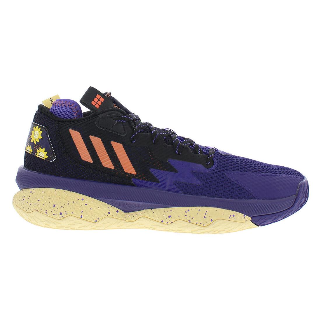 Adidas Dame 8 Unisex Shoes - Purple/Yellow, Main: Purple