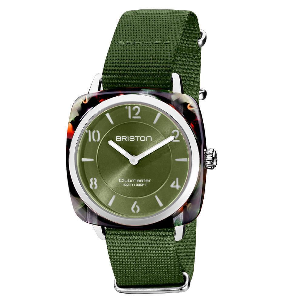 Briston Clubmaster Chic HM Green Olive Watch