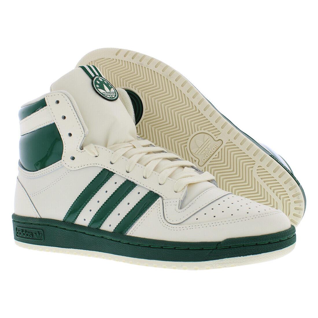 Adidas Top Ten RB Mens Shoes - Cream White/Dark Green/Gold Metallic, Main: White