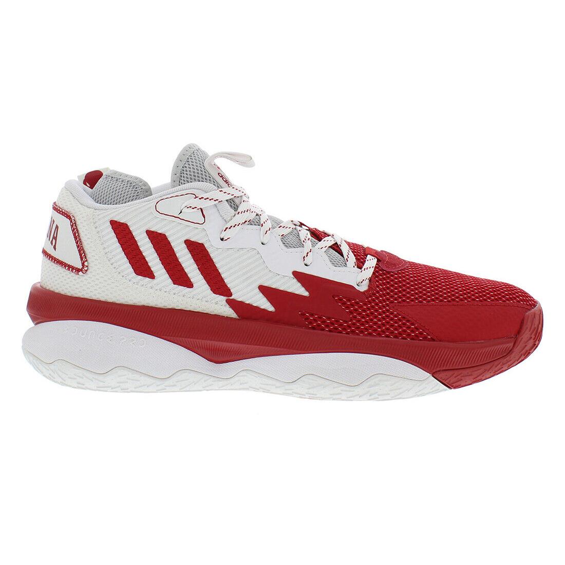 Adidas Dame 8 Unisex Shoes - White/Red, Main: White