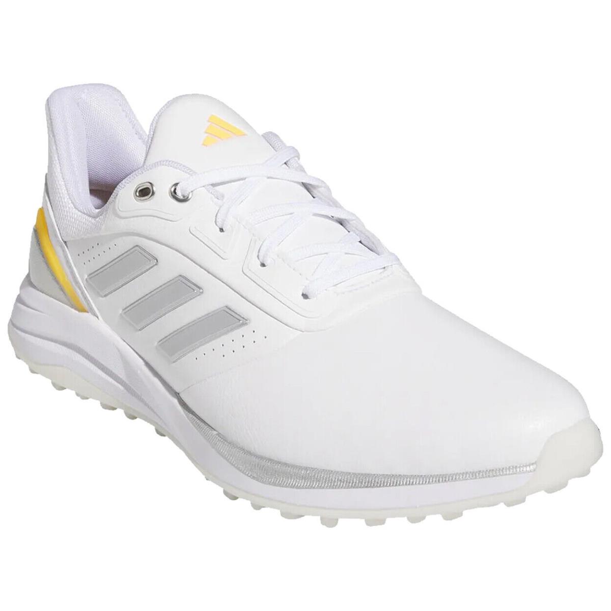 Adidas Men`s Solarmotion Spikeless Lightstrike 24 Golf Shoe - White/Silver Metallic/Semi Spark